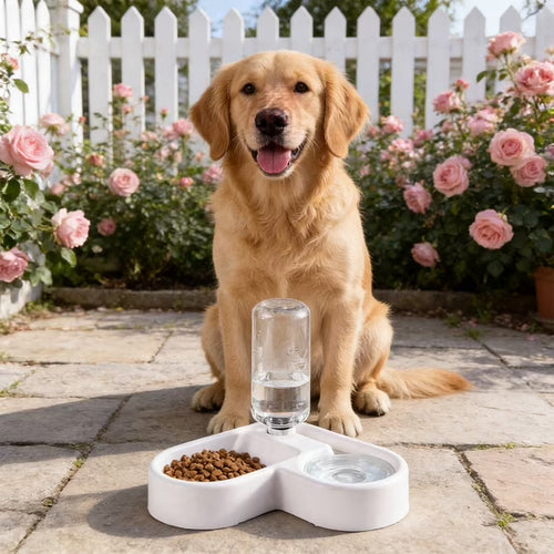 2-in-1 Automatic Pet Water & Food Bowl