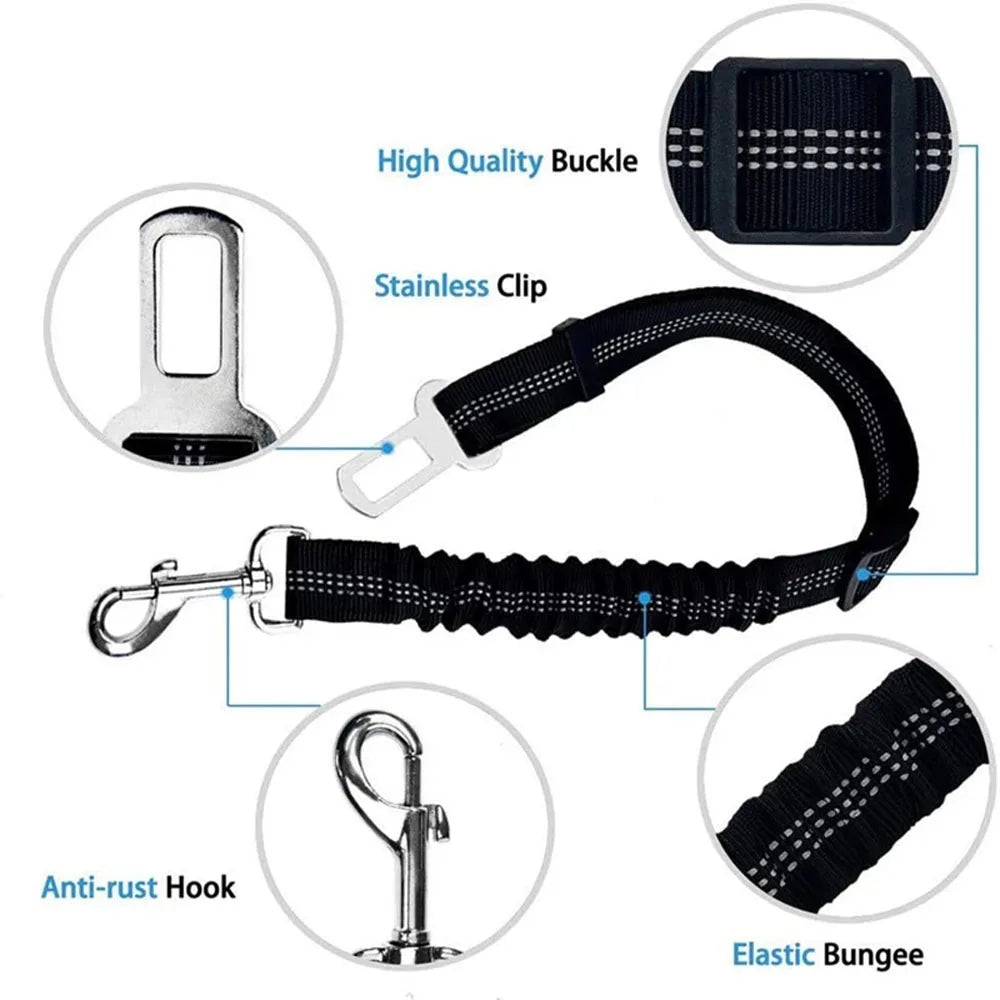 Adjustable Car Seat Belt Harness - For Pets