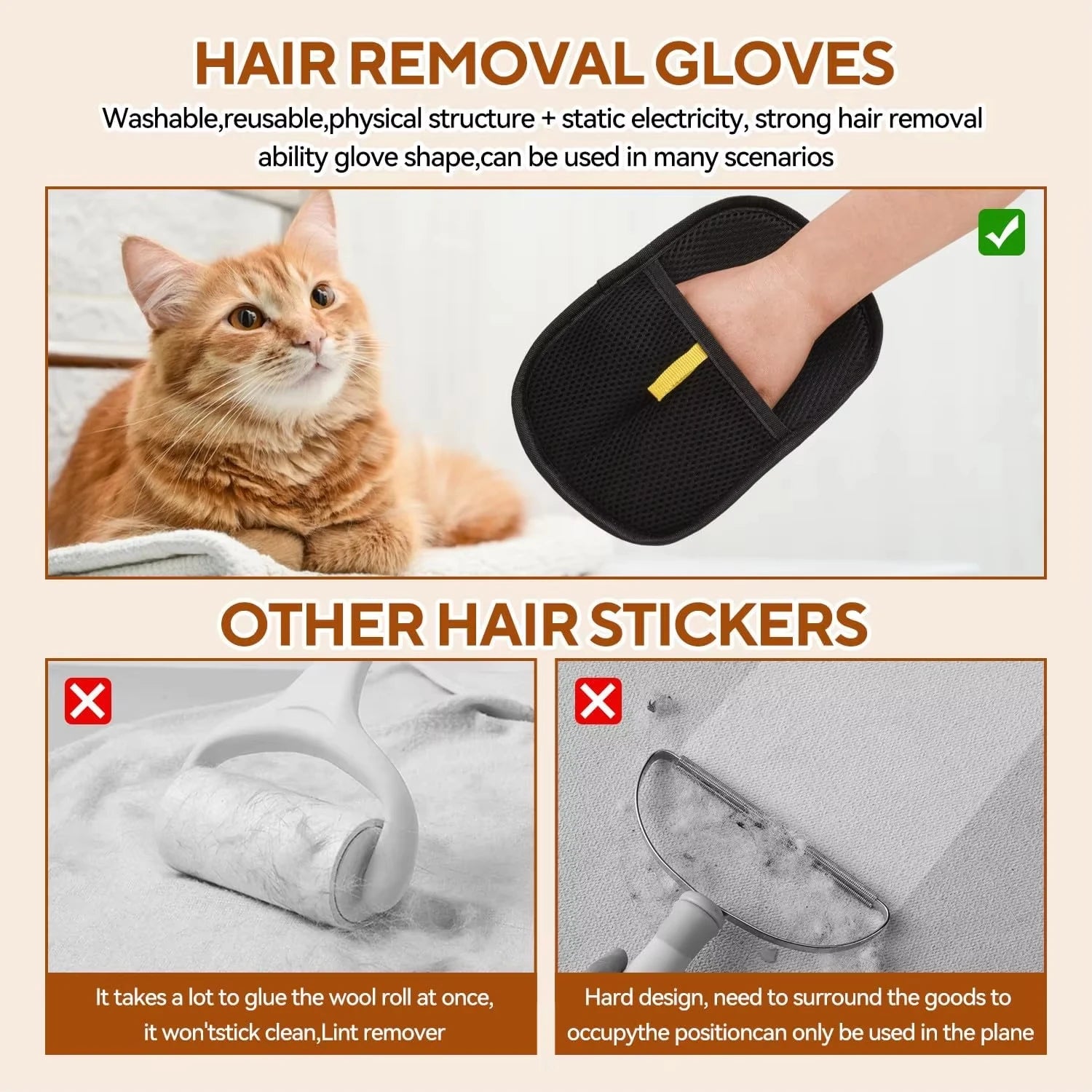 Pet Hair Removal Glove