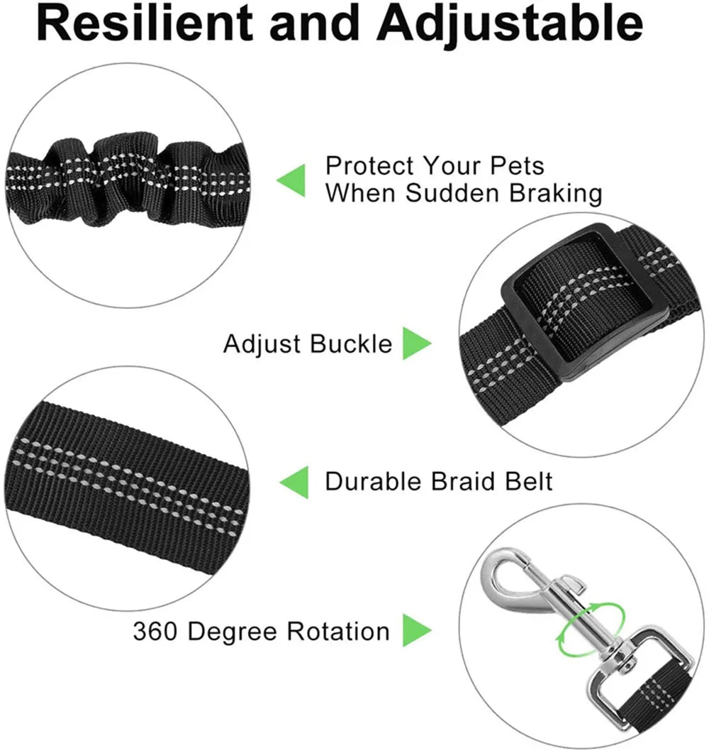 Adjustable Car Seat Belt Harness - For Pets