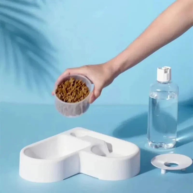 2-in-1 Automatic Pet Water & Food Bowl
