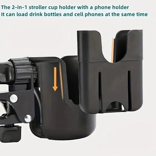 2 in 1 Stroller Cup and Phone Holder