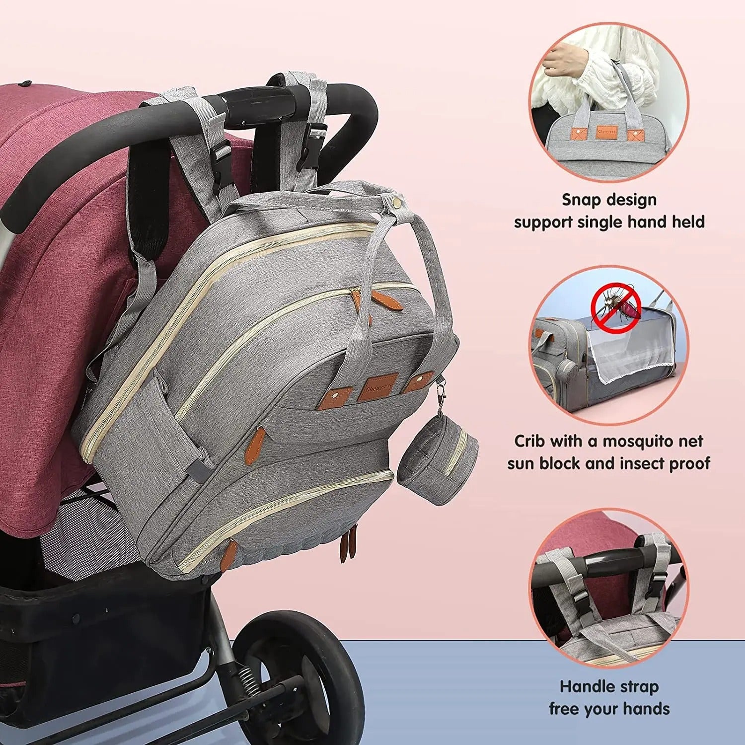 3 in 1 Diaper Bag