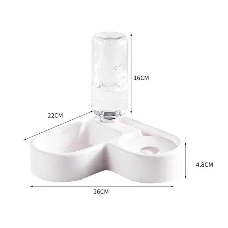 2-in-1 Automatic Pet Water & Food Bowl